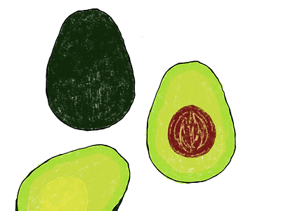 Avocado 2d 2dart animation design food and drink illustration photoshop photoshop art