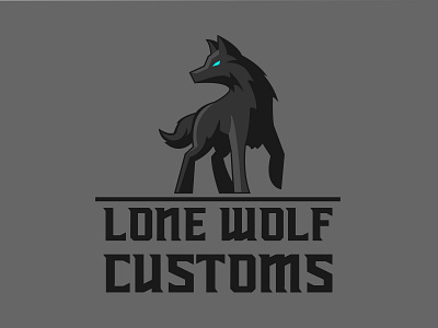 Lone Wolf branding design logo vector