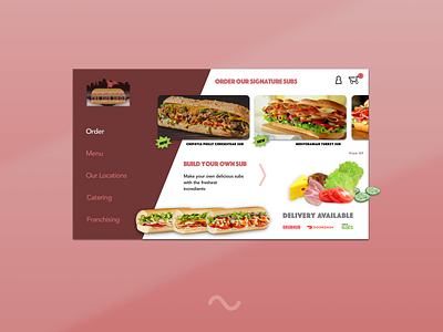 The Sub Shop (Website Concept) app branding brand branding clean concept concept app design icon illustration illustrator logo minimal mobile typography ui ui ux design ux vector web website