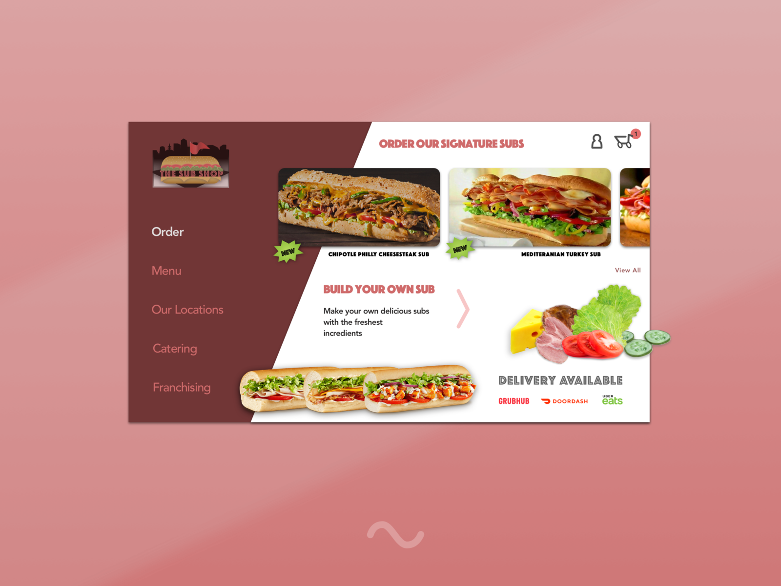 The Sub Shop (site Concept) by Sergio on Dribbble