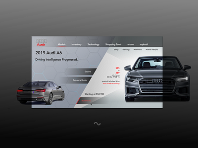 Audi Web Concept app app branding app design brand branding clean concept concept app design icon identity illustration illustrator minimal mobile ui ui ux design ux web website