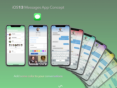 iOS13 Messages App Concept