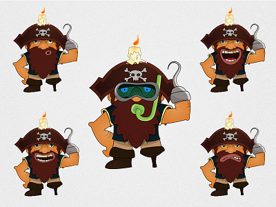 Game Character - Pirate character gaming illustration