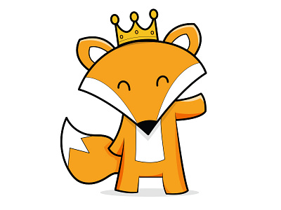 Fox with a crown