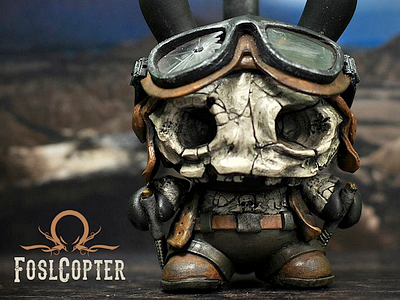 FoslCopter art custom toy miniatures paint