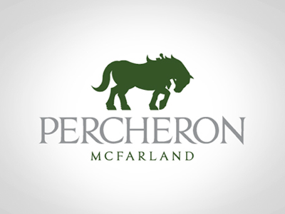 Percheron McFarland identity logo vineyard