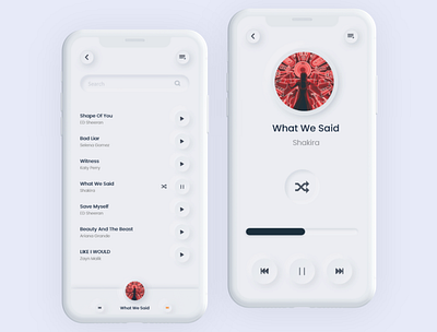 Music App Design app design app ui application design latest design mockup music music album music app music app design music app ui music app ui design music application music art music artwork music player musician neumorphic neumorphic design neumorphism trendy design