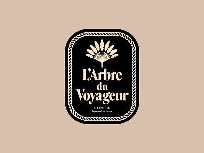 L'Arbre du Voyageur — Logo branding design graphic design identity illustration logo logo design old school palm rope sticker vector