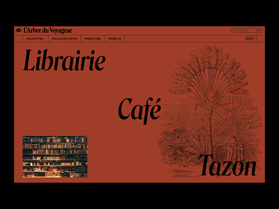 L'Arbre du Voyageur — Website design fonts graphic design illustration landing page library logo modern retro typography ui webdesign website