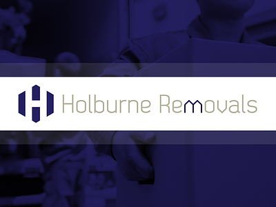Holburne Removals Branding (Concept) branding bricks home house logo negative space removals