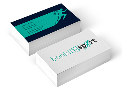 Sport Theme Business Card branding business card logo mockup print run running silhouette sport