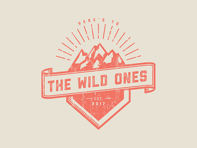 Here's to the Wild Ones | Logo branding design illustration logo logodesign