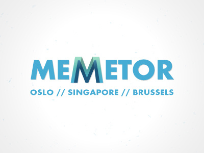 Memetor blue brand corporate id logo