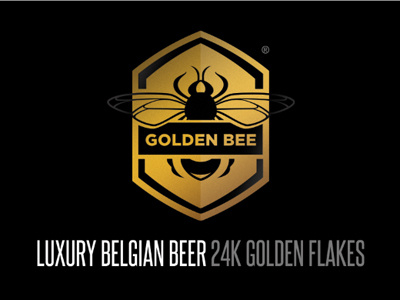 Golden Bee Beer Logo beer logo