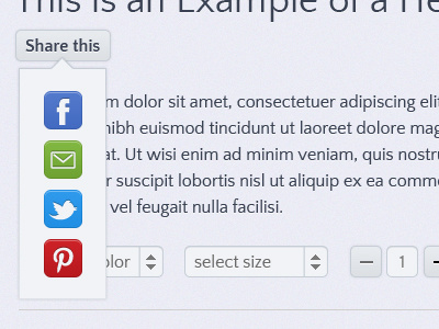 Social buttons buttons share social