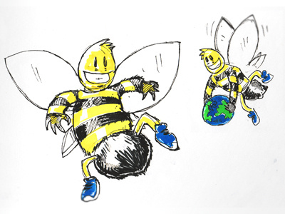 Rejected Mascotte Proposal bee mascotte