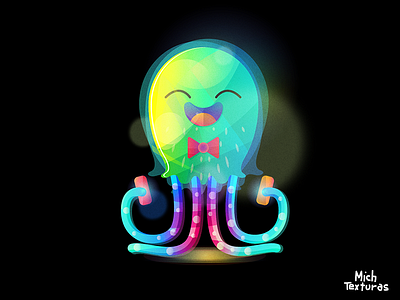 Octopus adobe illustrator animal color cute animal cute art design happy illustration mexico vector vector art