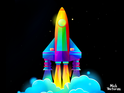 Spaceship adobe illustrator color creative cute art design happy illustration magic mexico photoshop vector