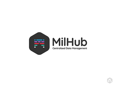 MilHub Logo Design app branding design identity logo marketing typography ui