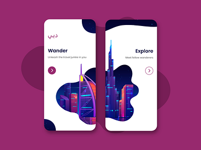 Onboarding Screen | Traveller's Guide App