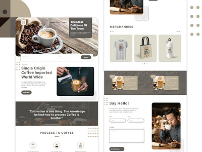 Coffee Website coffeeshop design minimal ui uidesign uiinspiration ux web webdesign wireframe