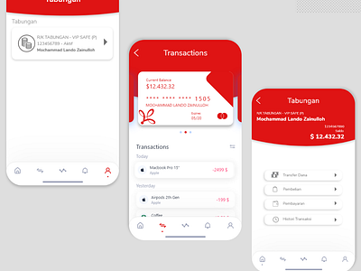 Mobile Banking Redesign Bank Victoria app branding graphic design ui