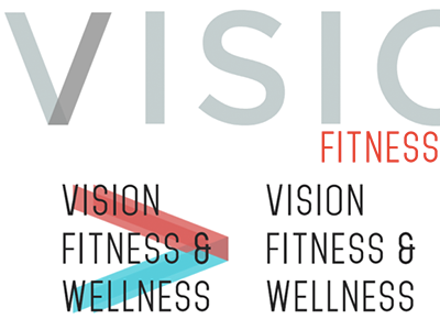 Vision Fitness & Wellness brand concierge fitness logo trainers wellness