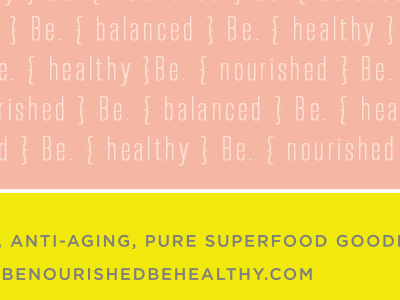 Be Nourished Be Healthy Superfood Product Design