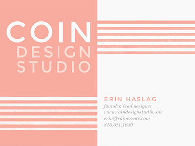 Business Cards for COIN Design Studio by COIN Design Studio on Dribbble