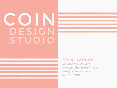 Business Cards for COIN Design Studio