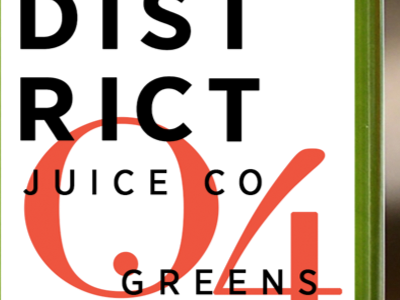 District Juice Co. brand fonts identity logo