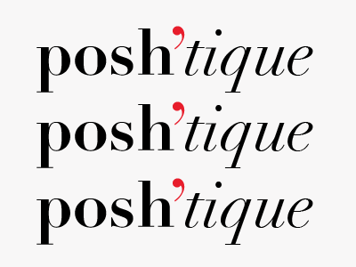 Poshtique (Startup Mobile App Design) brand identity launch logo startup startup weekend