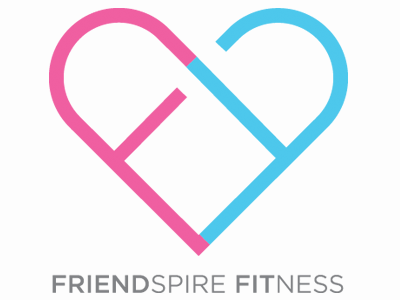 Friendspire Fitness brand brand design fitness health identity logo logo design wellness