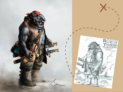 Pirate Trader character concept concept art digital art digital illustration