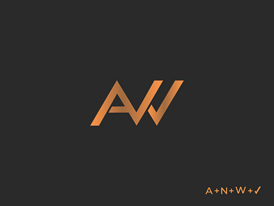 ANW letter logo design inspiration accessories anw anw letter logo aw aw letter logo baktiaruk brand designer branding flat icon letter letter logo logo design logo designer logos logotype logotype design logotype designer logotypes vactor