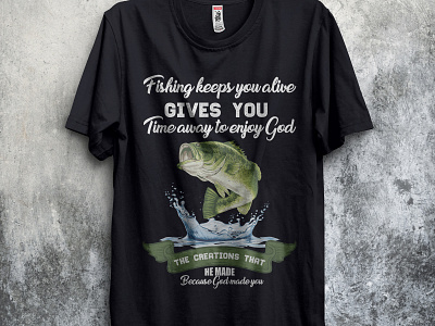 Download Fishing T Shirt Design With Free Mockup By Md Baktiar Uddin On Dribbble