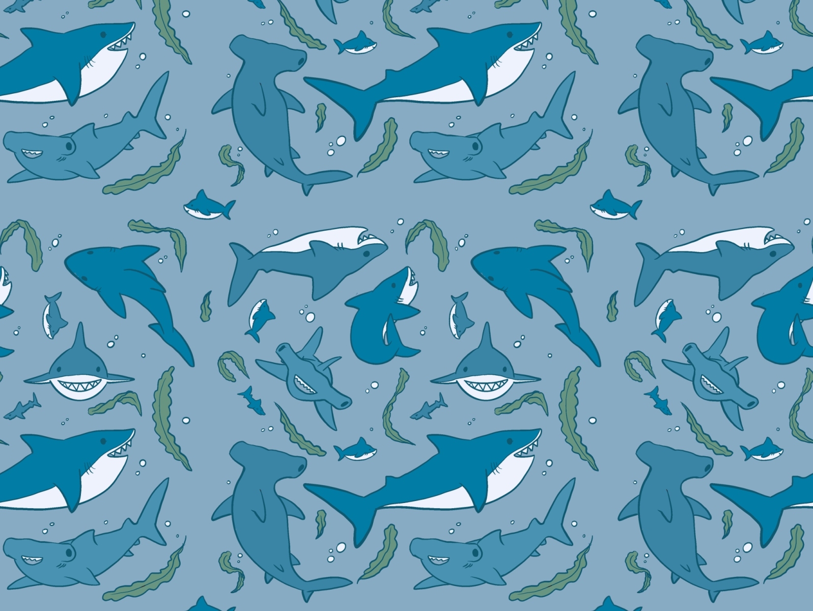 Shark Pattern by Rachel Thackeray on Dribbble