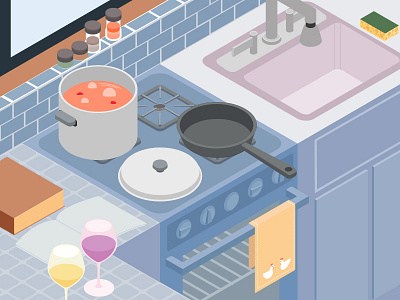 Isometric Kitchen