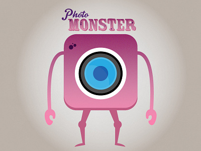 Photomonster character design icon design.