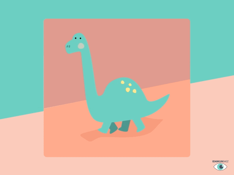 Dino after effects animation illustrator photoshop