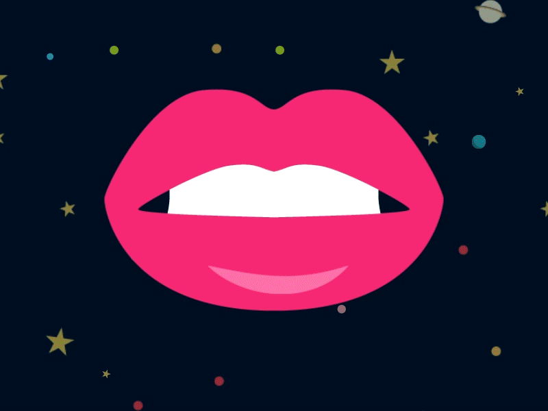 A galaxy in my mouth after effects animation illustrator photoshop