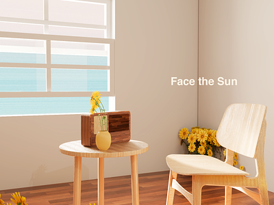 Face the Sun 3d 3d illustration 3d render c4d cinema 4d design illustration