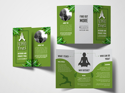 Brochure Mockup Yoga Business branding brochure design flyer design logo mockup yoga