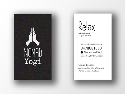Business Card for Yoga Studio adobe indesign adobe photoshop branding business card business card mockup double sided business card logo mock up print yoga yoga logo