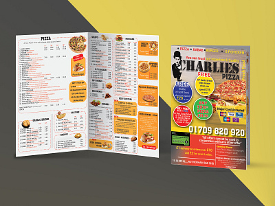 Pizza Menu attractive menu bi fold brochure layout elegant food menu menu design photoshop pizza menu restaurant