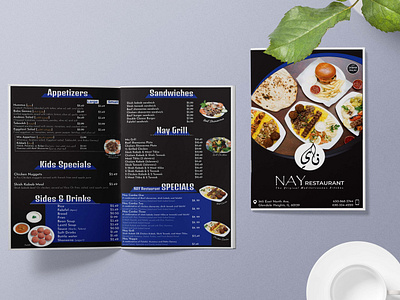 Bi-Fold Food Menu