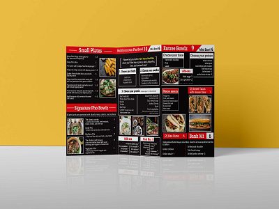 Brochure and Menu Card