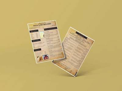 Restaurant Flyer beverages brochure brochure mockup flyer food menu menu menu design poster restaurant sandwich vintage