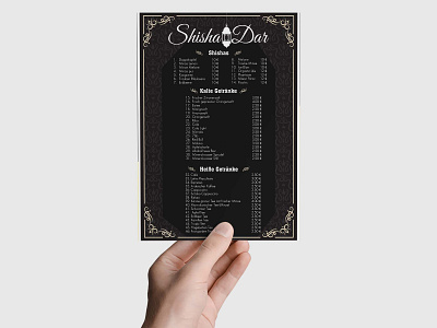 Classic Drink Menu Layout