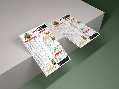 Minimalist Restaurant Menu Design branding brochure flyer leaflet lunch menu menu menu card menu design minimal minimalist photoshop poster restaurant branding restaurant menu salad seafood waffle